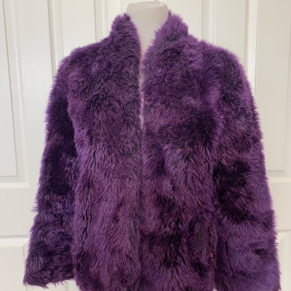 Jacques Saint Laurent Jackets & Blazers - CLOSET CLOSING THIS WEEKEND! Jacques Saint Laurent Purple Faux Jacket.